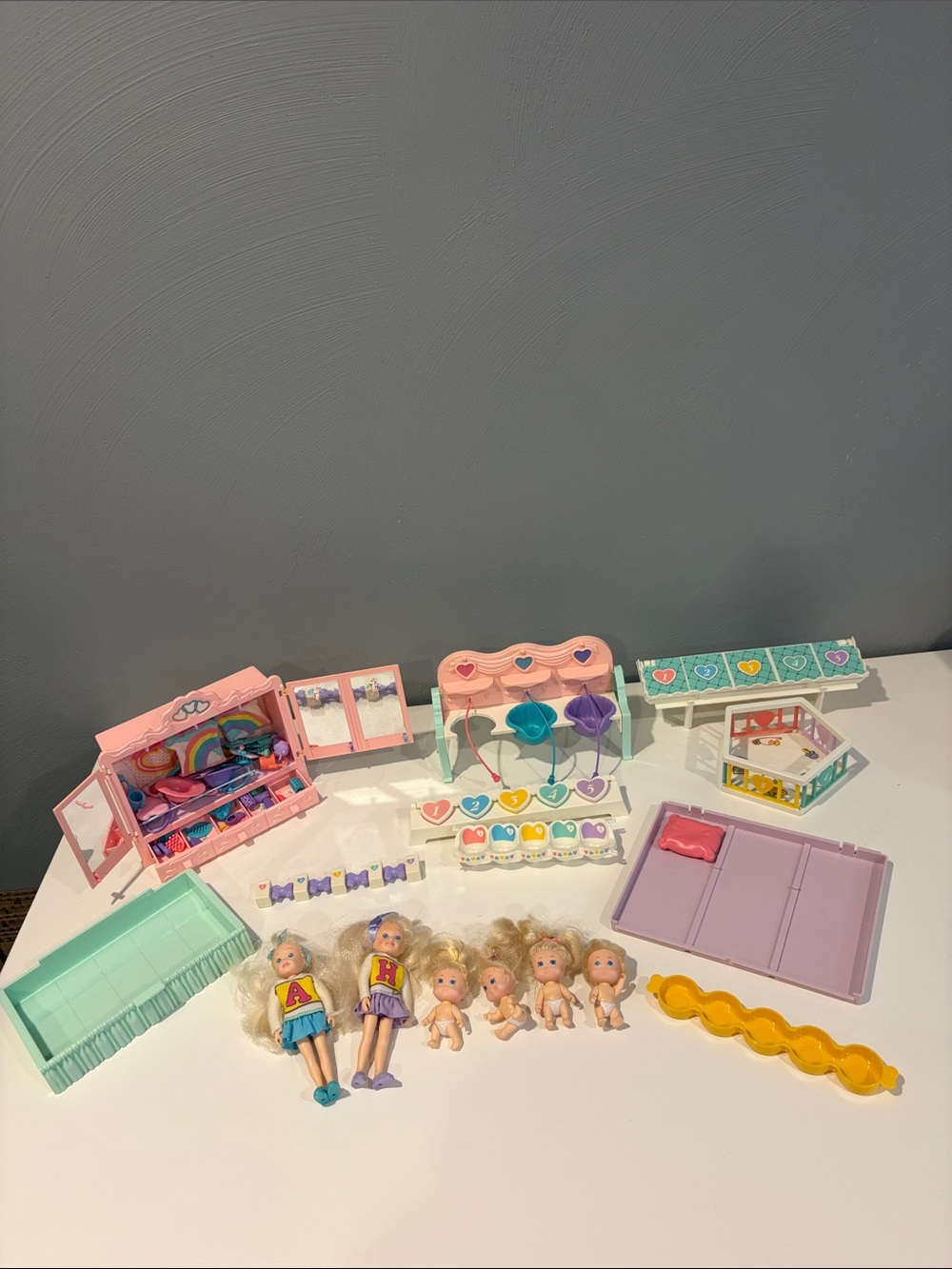 Tyco Vintage 1990s Quint doll and accessory lot